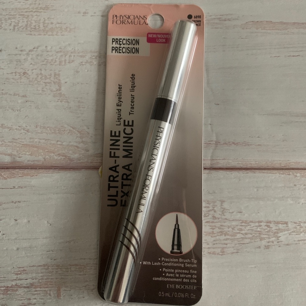 Physicians Formula Ultra Fine Liquid Eyeliner, Precision, 6898 Deep Brown